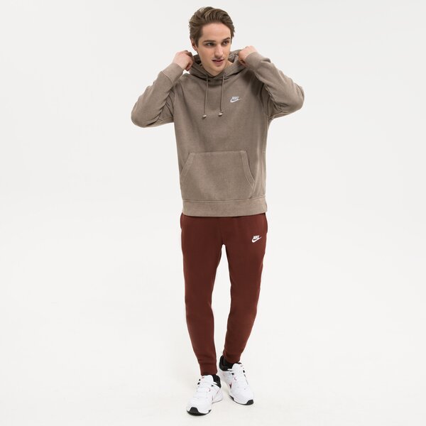 Bluza męska NIKE BLUZA M NK CLUB+ PO HOODIE REVIVAL dq4663-040 kolor brązowy