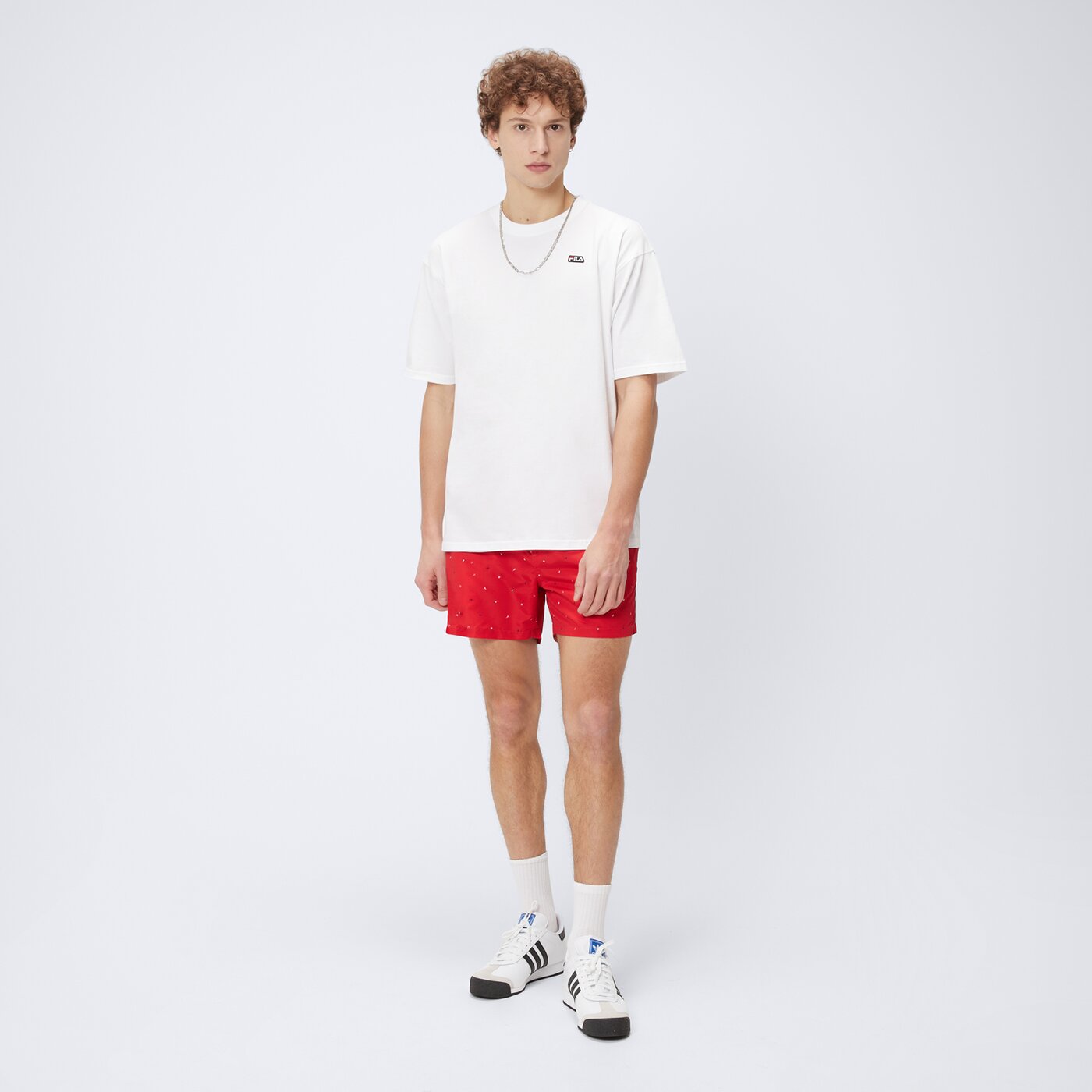 Kąpielówki męskie FILA SZORTY BENNY ss21spm894640 kolor czerwony