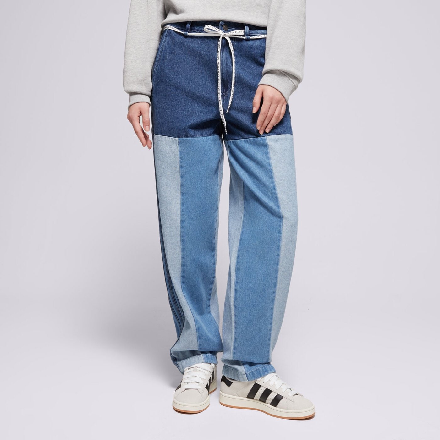 ADIDAS SPODNIE KSENIA PW JEANS iw5663 kolor niebieski