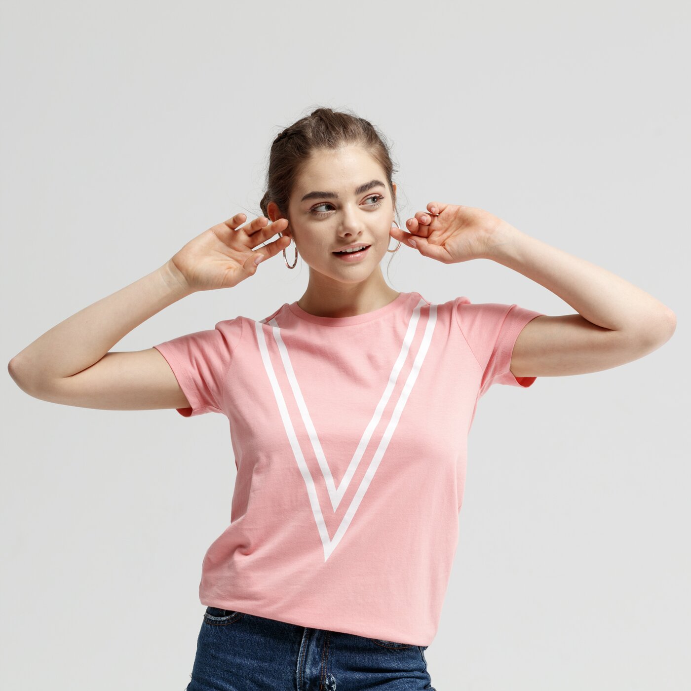 Koszulka damska UMBRO T-SHIRT SS SMILEY ul19tsd18002 kolor różowy