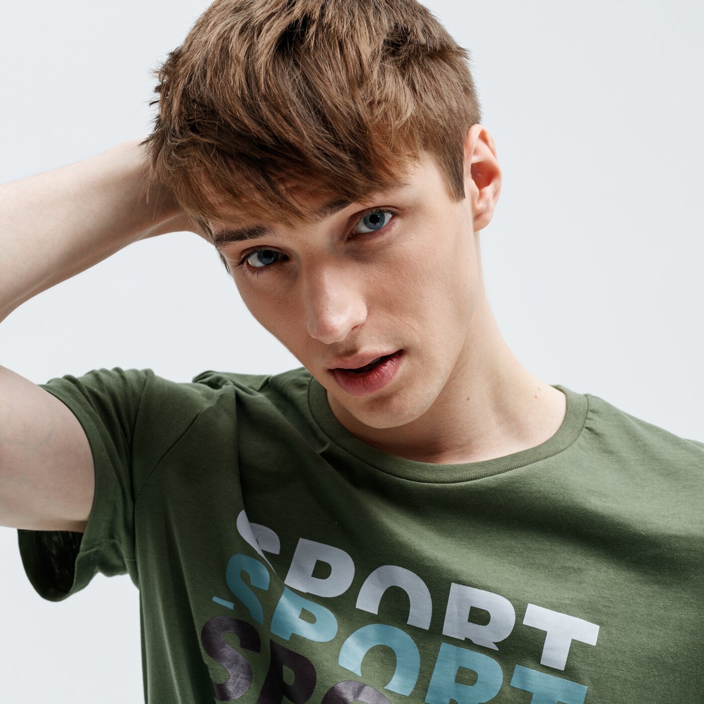 Koszulka męska LOTTO T-SHIRT EMILIANO lo39tsm43001 kolor khaki