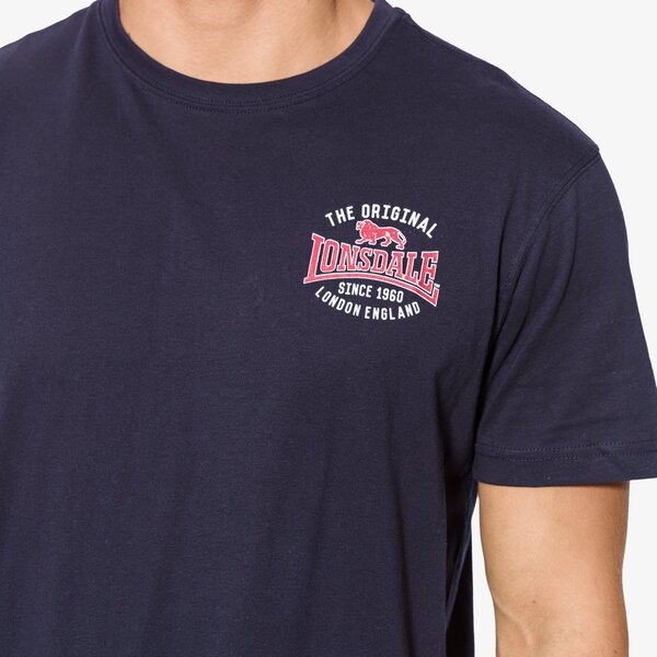 Koszulka męska LONSDALE T-SHIRT SS NAVY tsm17ld0163076 kolor granatowy