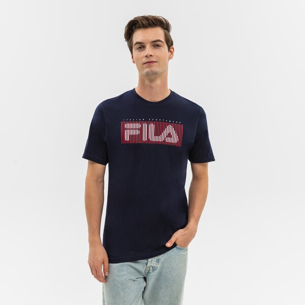 Koszulka męska FILA T-SHIRT DRU fw22spm032410 kolor granatowy