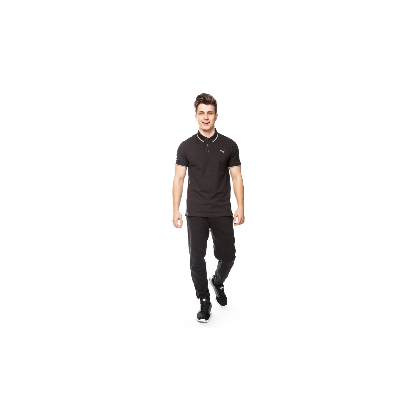 Koszulka polo męska PUMA POLO FUN DRY PIQUE 83651601 kolor czarny