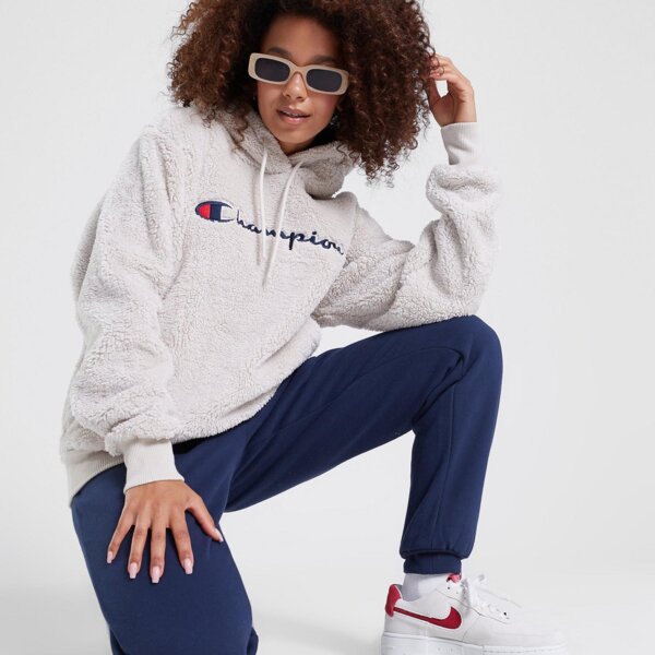 Bluza damska CHAMPION POLAR HOODED SWEATSHIRT 116598es057 kolor beżowy