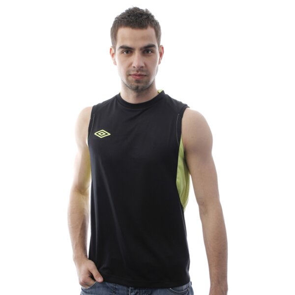 Koszulka męska UMBRO T-SHIRT GEOMETRA POLY 61128uklm kolor czarny