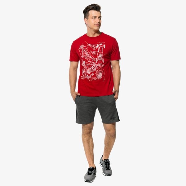 Koszulka męska LOTTO T-SHIRT SS PHYSICS lo18tsm24001 kolor czerwony