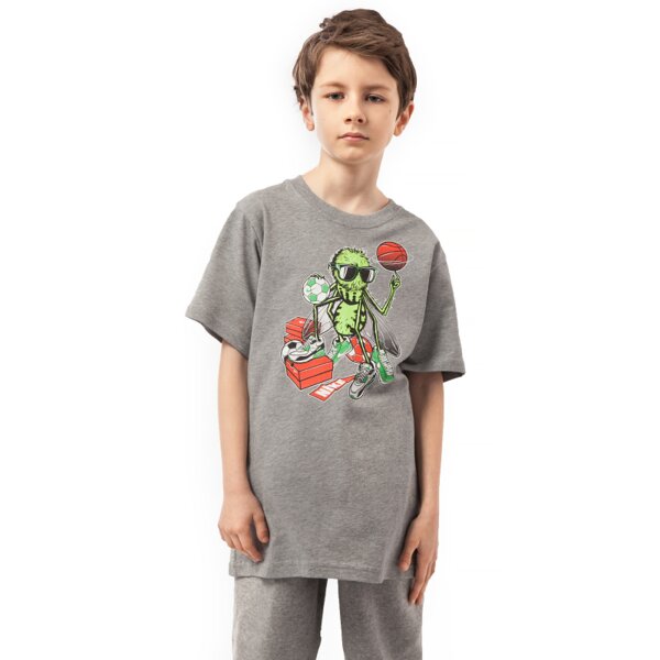 Koszulka dziecięca NIKE T-SHIRT PRE CHAR FOREVER 641825063 kolor szary