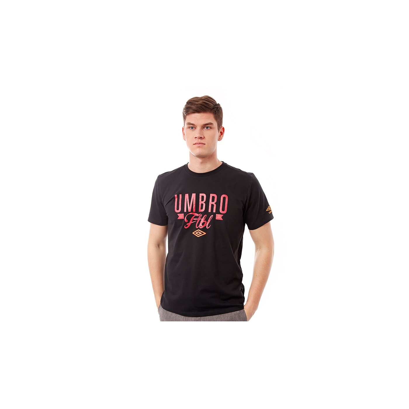 Koszulka męska UMBRO T-SHIRT GRPHC FTBL TEE 62513u060 kolor czarny