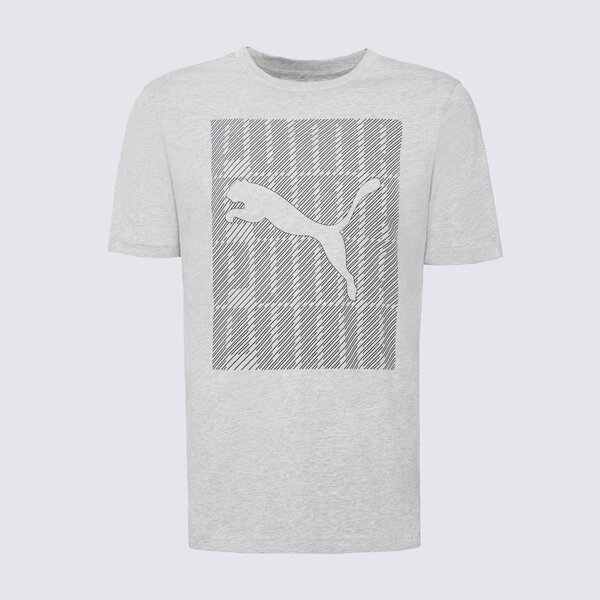 Koszulka męska PUMA T-SHIRT GRAPHICS PUMA WORDING 68482504 kolor szary