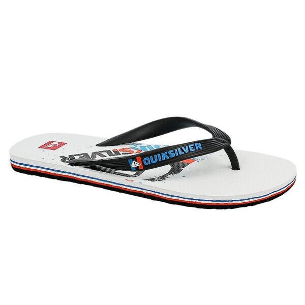 Klapki męskie QUIKSILVER MOLOKAI MW LOGO  eqyl100024xwkb kolor biały