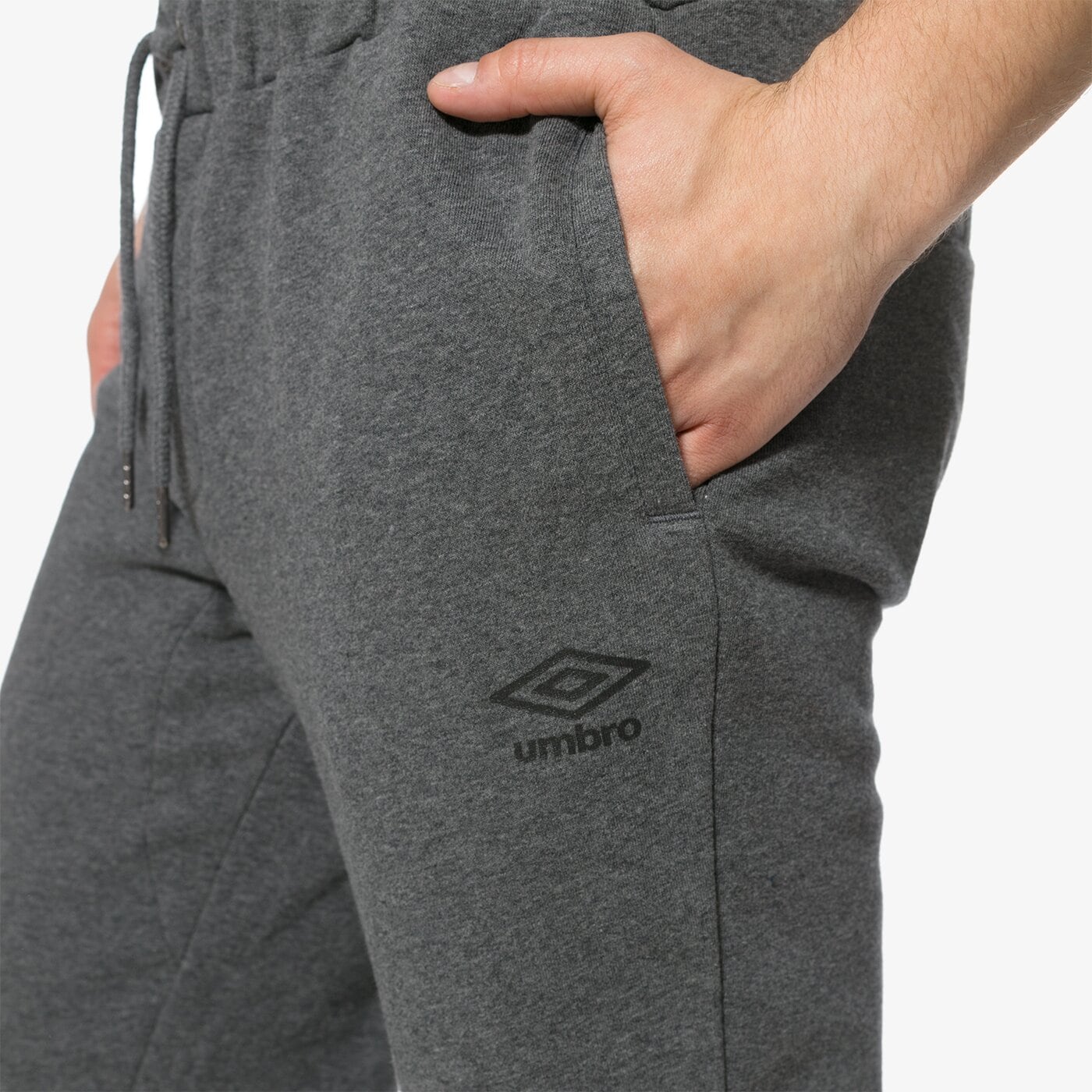 Spodnie dresowe męskie UMBRO SPODNIE POPLAR ul18spm02002 kolor szary