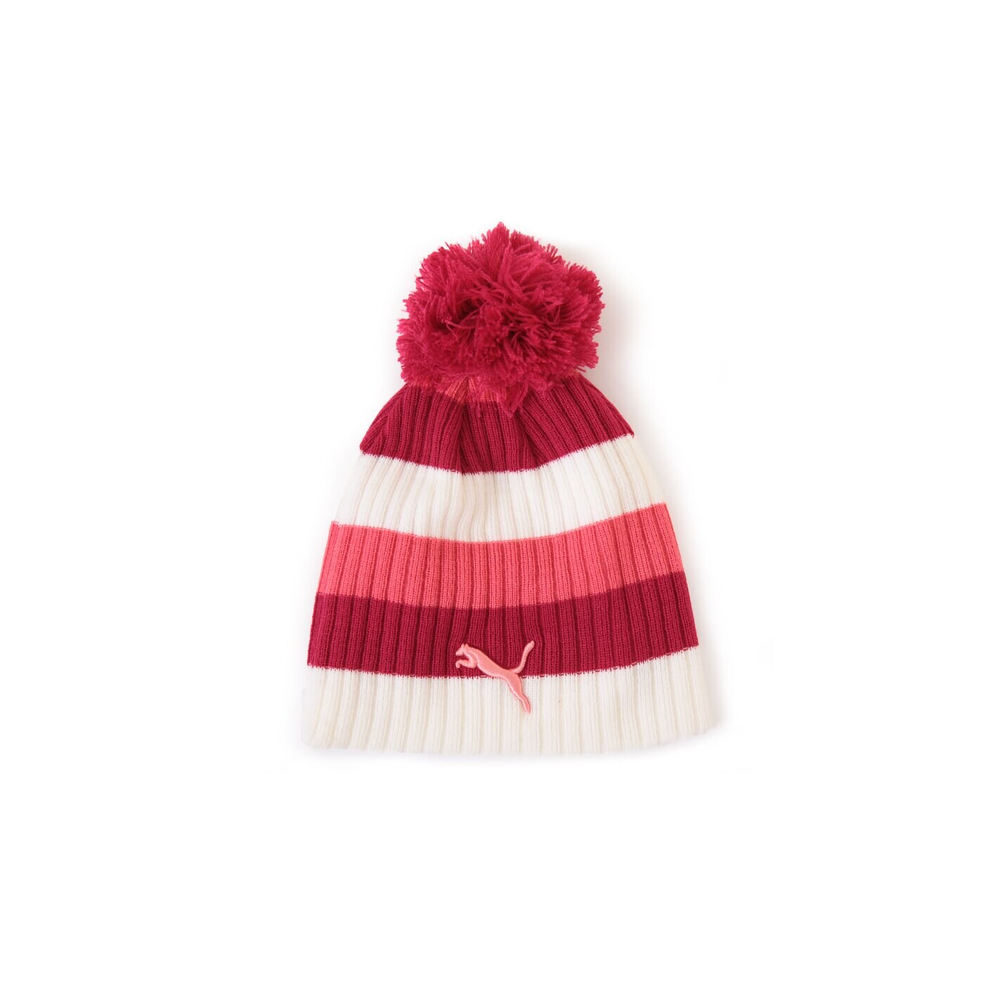 Czapka zimowa damska PUMA CZAPKA KIDS STRIPE 84340804 kolor czerwony