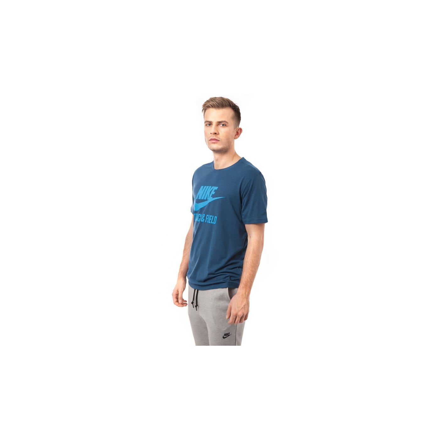 Koszulka męska NIKE T-SHIRT TEE-RU NTF BRAND 679647496 kolor niebieski