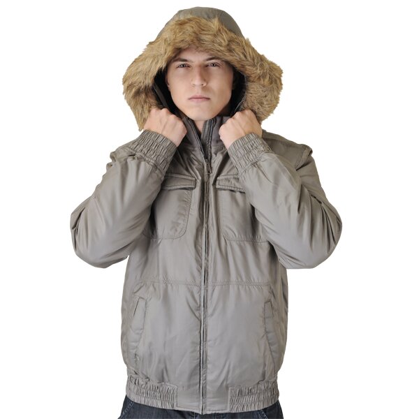 Kurtka zimowa męska PUMA KURTKA MENS ACTIVE BOMBER HD 55812602 kolor szary