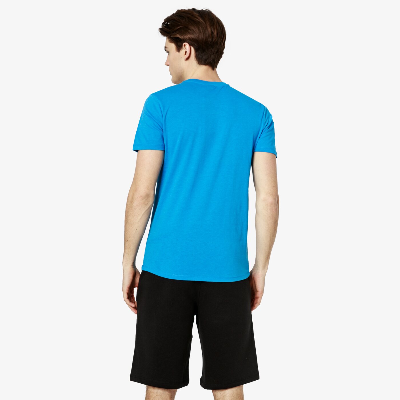 Koszulka męska UMBRO T-SHIRT SS FW LARGE LOGO COTTON 65352u-gru kolor niebieski