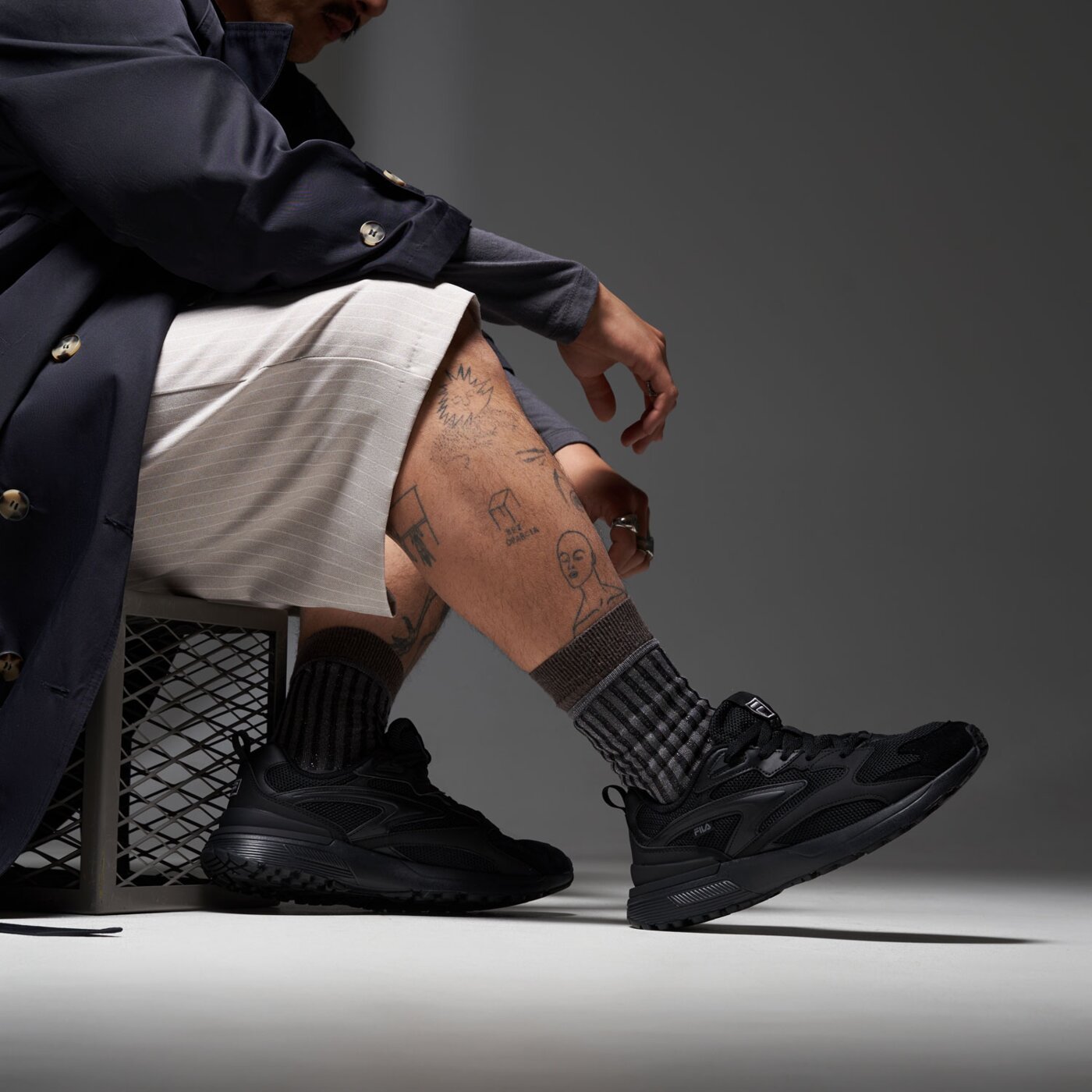 Buty sportowe męskie FILA ZAGATO V3 1fm02735001 kolor czarny