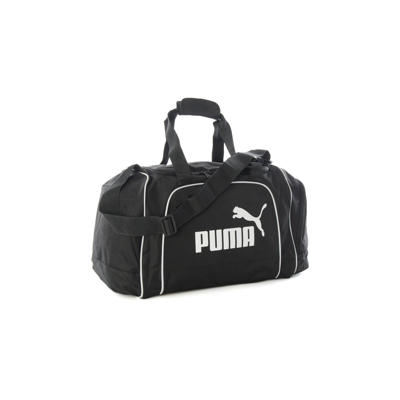Torba sportowa damska PUMA TORBA TEAM MEDIUM BLACK BLACK WHITE 06822301 kolor czarny