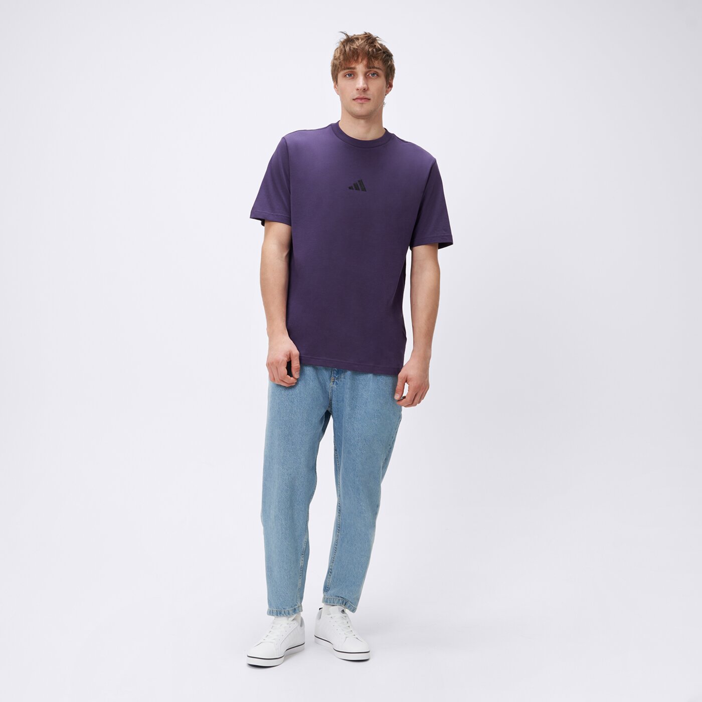 Koszulka męska ADIDAS T-SHIRT M SL SJ T jw6232 kolor fioletowy