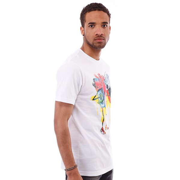 Koszulka męska NIKE T-SHIRT ROBOT DANCE 435016100 kolor biały