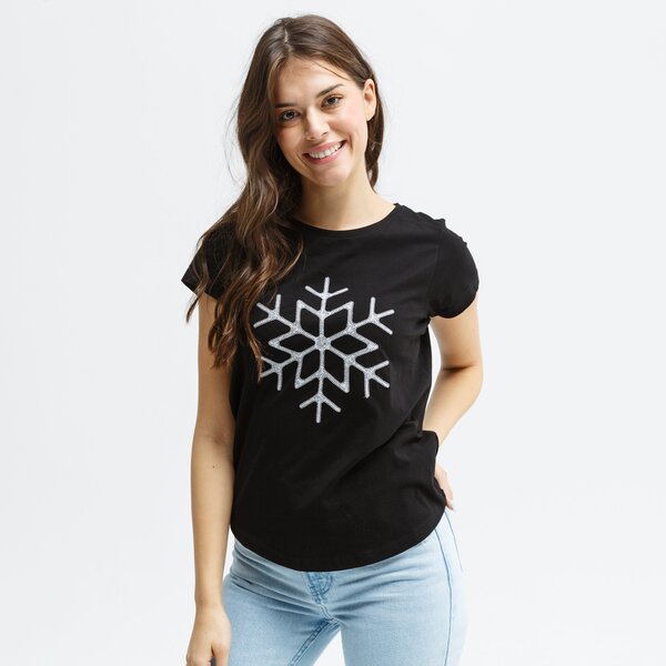 Koszulka damska FEEWEAR T-SHIRT FROSTY fw39tsd23001 kolor czarny