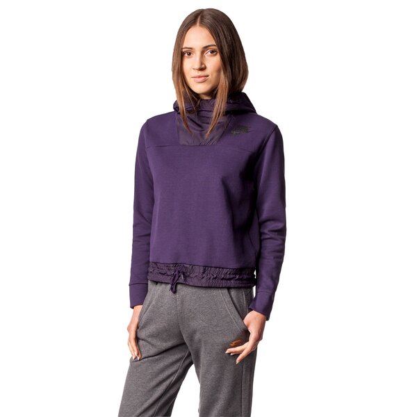 Bluza damska NIKE BLUZA AV15 HOODIE 804018524 kolor fioletowy