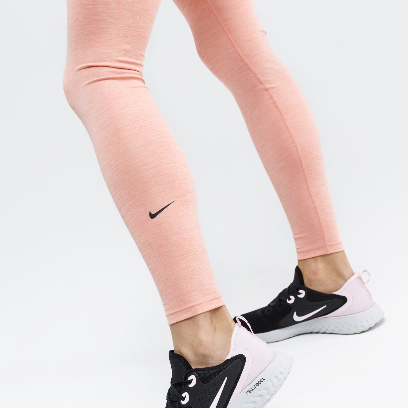Spodnie dresowe damskie NIKE LEGGINGS W ONE TGHT aj8827606 kolor różowy