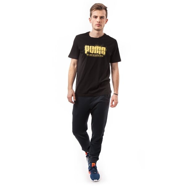 Koszulka męska PUMA T-SHIRT PUMA AROUND 83242901 kolor czarny