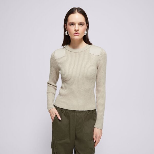 CHAMPION SWETER CREWNECK SWEATER 117495es057 kolor beżowy