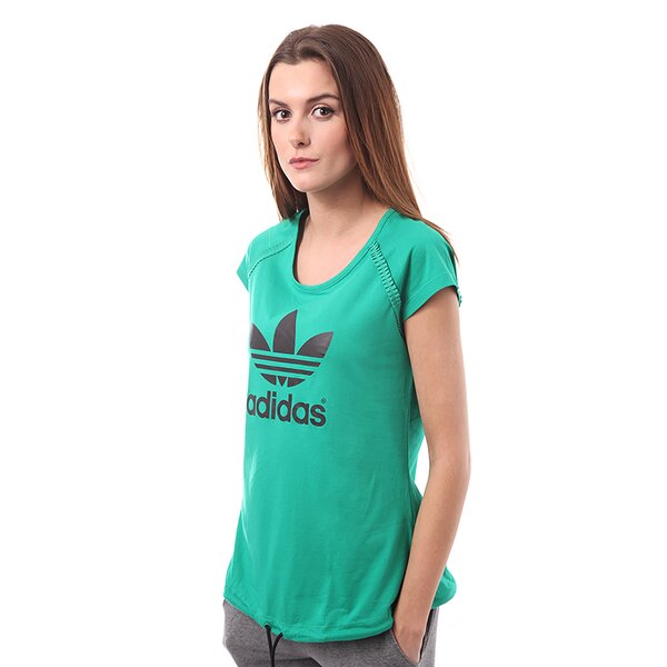 Koszulka damska ADIDAS T-SHIRT LOGO TEE Q1 f77883 kolor zielony