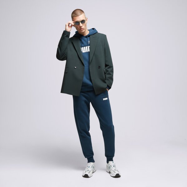 Bluza męska PUMA BLUZA Z KAPTUREM CORE LL HD MARINA BLUE 58676471 kolor niebieski