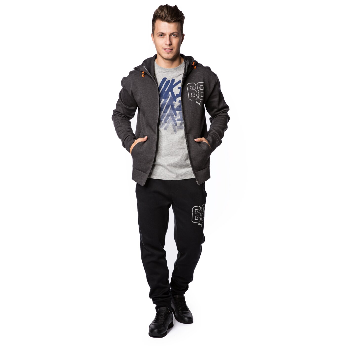 Bluza męska PUMA BLUZA BLAZE FZ HOODY 83835407 kolor szary