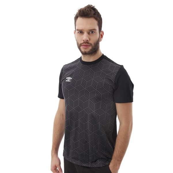 Koszulka męska UMBRO T-SHIRT NEO GRAPHIC TEE 62535ud88 kolor czarny