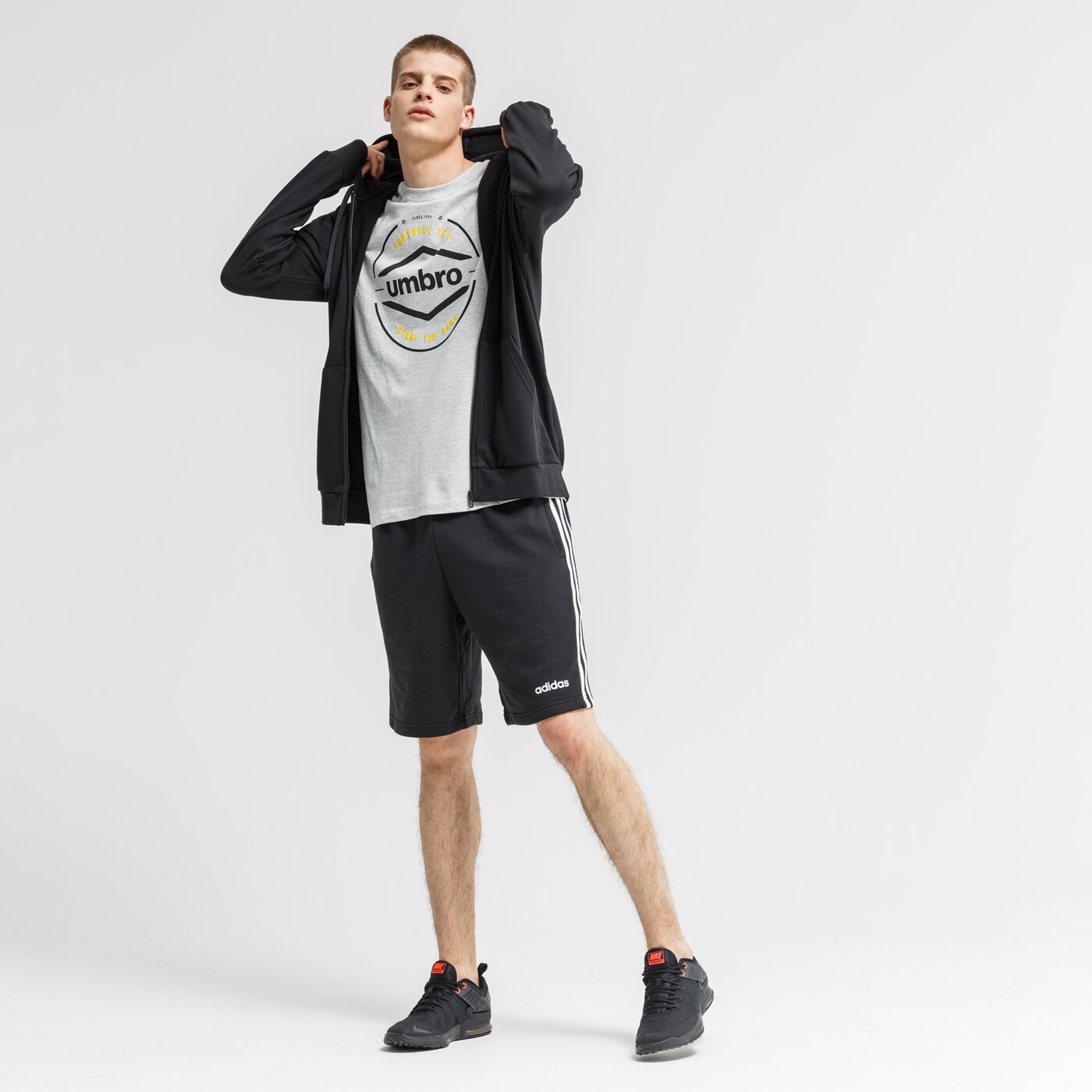 Koszulka męska UMBRO T-SHIRT REYNOLD ul39tsm22003 kolor szary