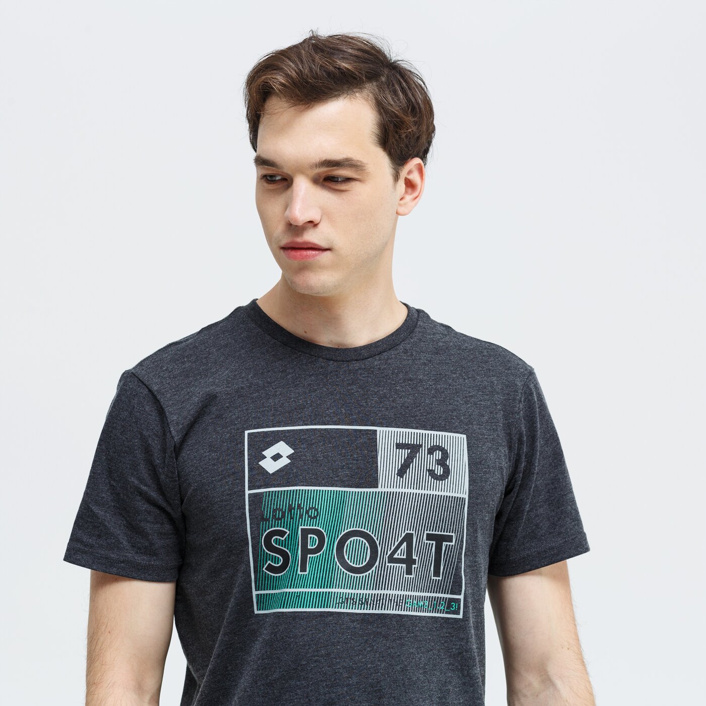 Koszulka męska LOTTO T-SHIRT GREGORIO lo39tsm34002 kolor szary