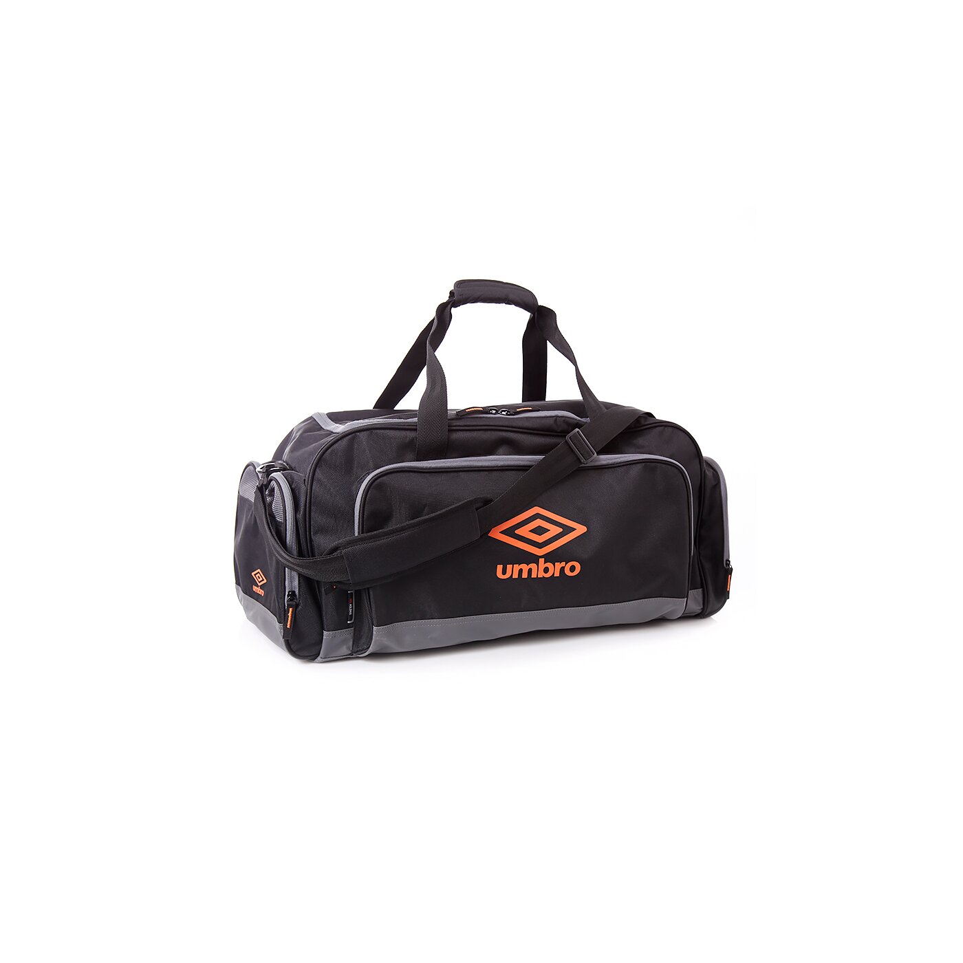 Torba sportowa damska UMBRO TORBA MEDIUM HOLDALL BLACK WHITE 30474ucih kolor czarny