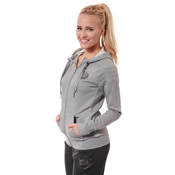 Bluza damska REEBOK BLUZA SSG FZ HOODY BA z91867 kolor szary