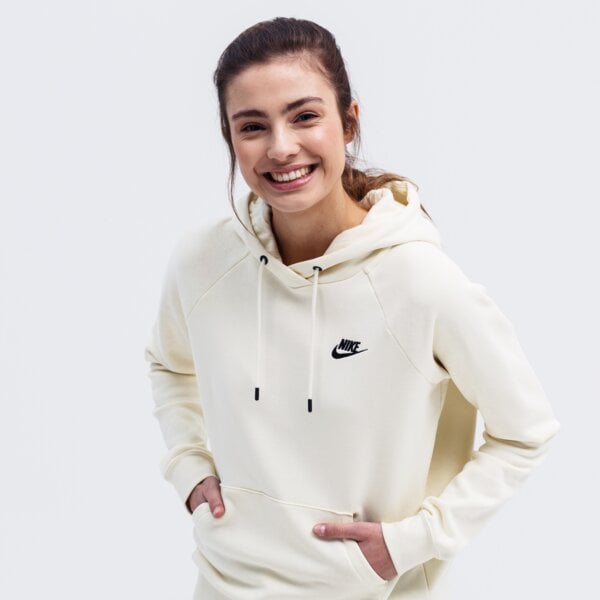 Bluza damska NIKE BLUZA Z KAPTUREM SPORTSWEAR ESSENTIAL bv4124-113 kolor beżowy