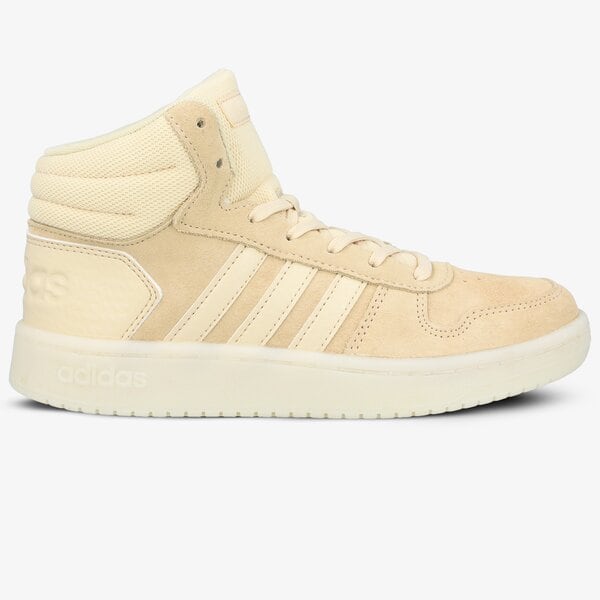 Buty sportowe damskie ADIDAS HOOPS 2.0 MID ee7894 kolor beżowy