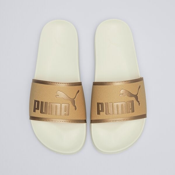 Klapki damskie PUMA LEADCAT 2.0 AQUA METALLICS 40170702 kolor złoty