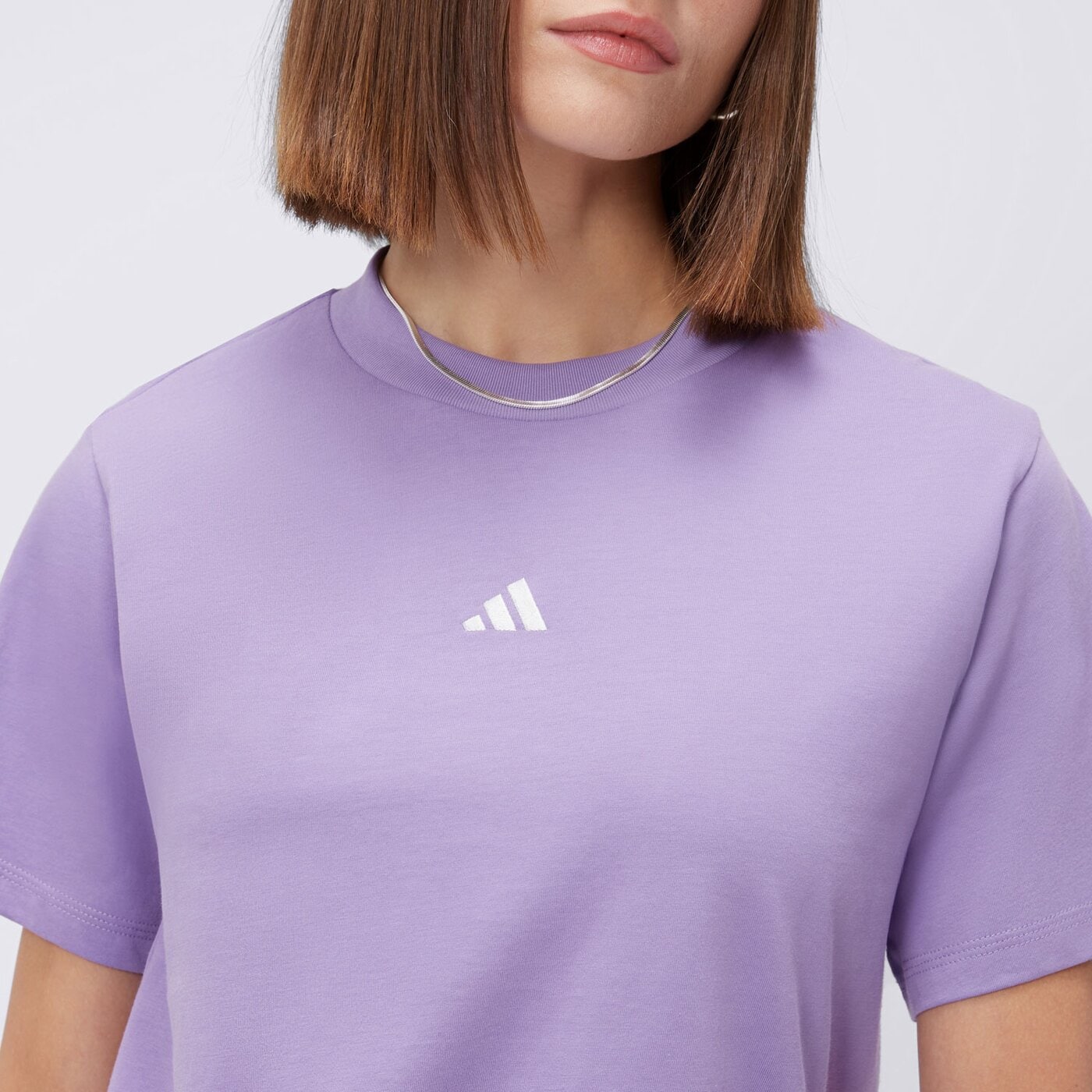Koszulka damska ADIDAS T-SHIRT W SL SJ T ji6076 kolor fioletowy