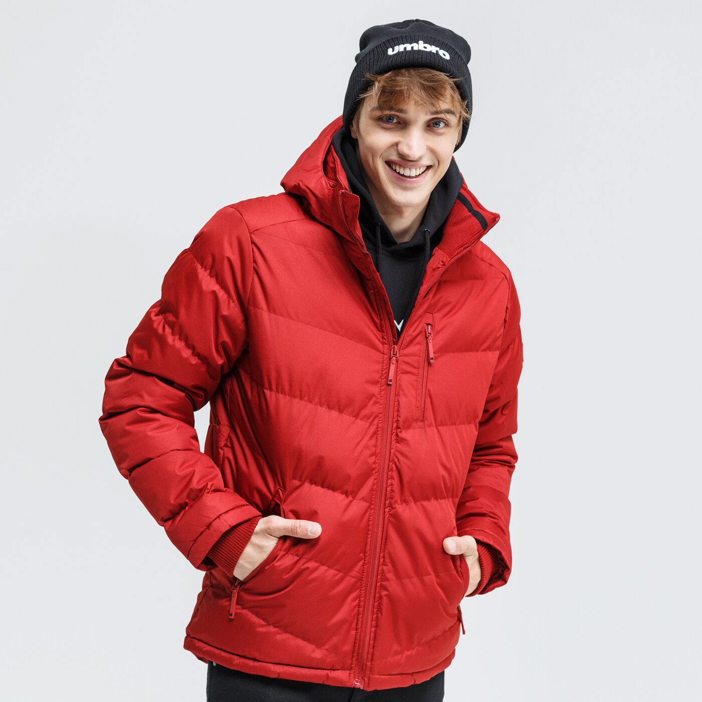 Kurtka zimowa męska UP8 KURTKA ZIMOWA TELLO upv320kum01001 kolor bordowy