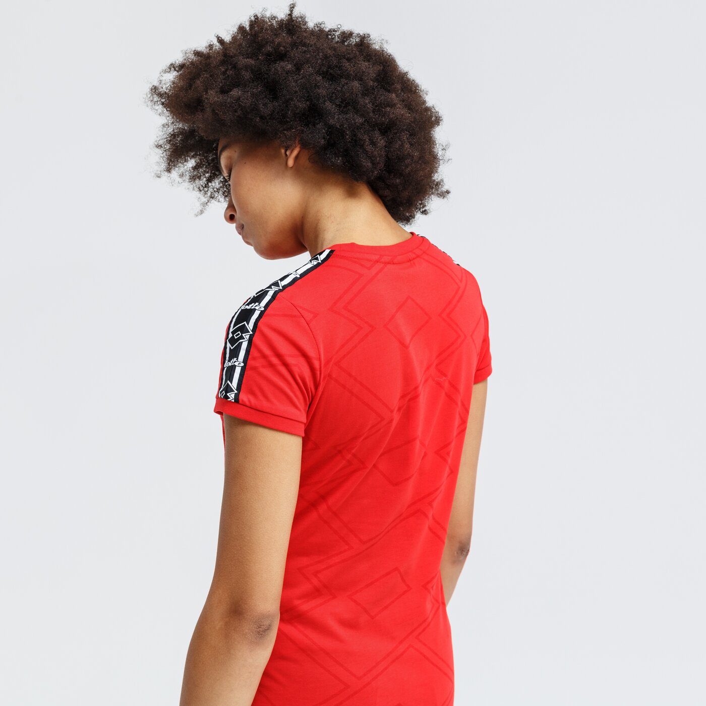 Koszulka damska LOTTO T-SHIRT ATHLETICA CLASSIC W II PRT JS 214409-0c4 kolor czerwony