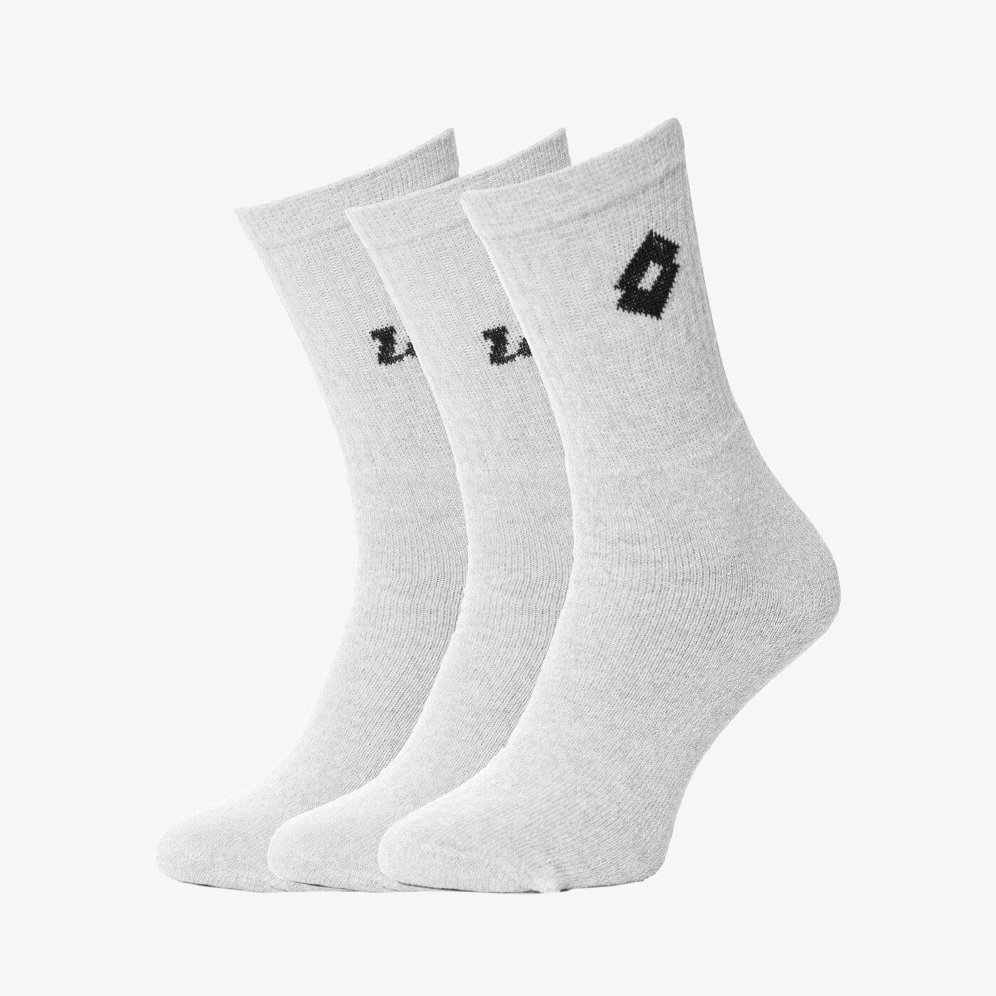 Skarpetki damskie LOTTO SKARPETY TENIS FROTTE GRE 3 PAK lo37ska39002 kolor szary