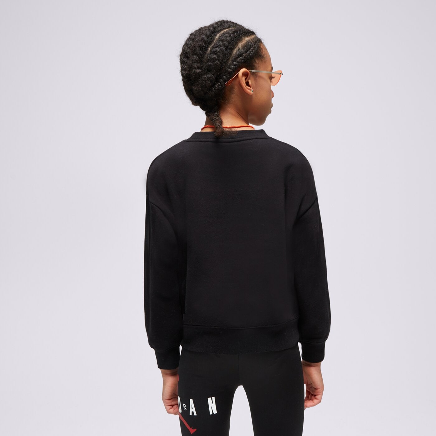 Bluza dziecięca JORDAN BLUZA JUMPMAN ICON PLAY CREW GIRL 45c387-gay kolor czarny