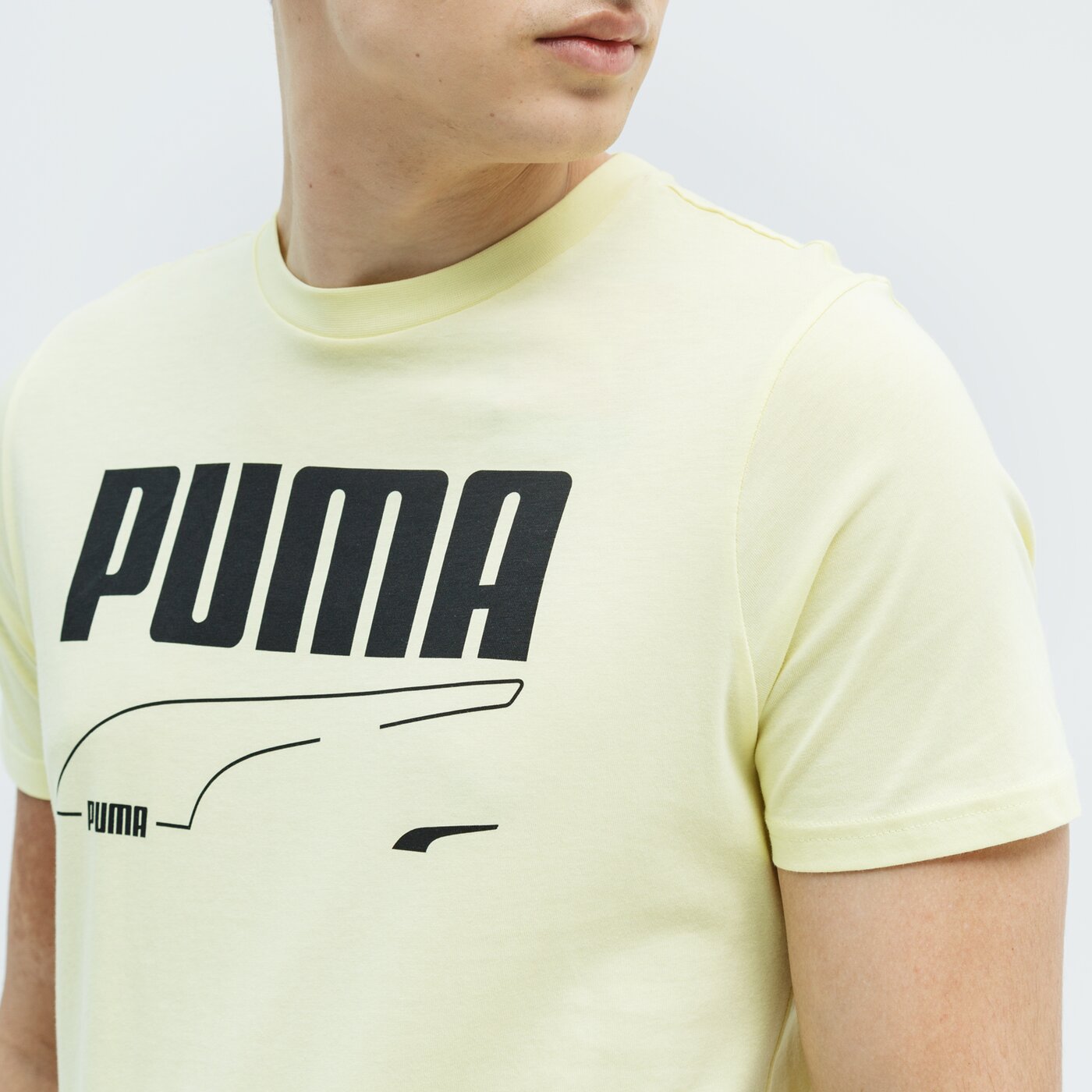 Koszulka męska PUMA T-SHIRT REBEL 585738 40 kolor żółty