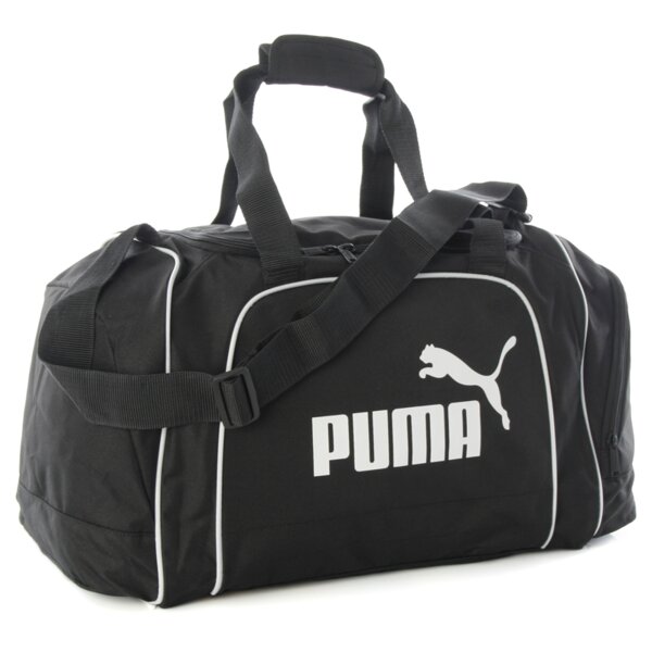 Torba sportowa damska PUMA TORBA TEAM MEDIUM BLACK BLACK WHITE 06822301 kolor czarny