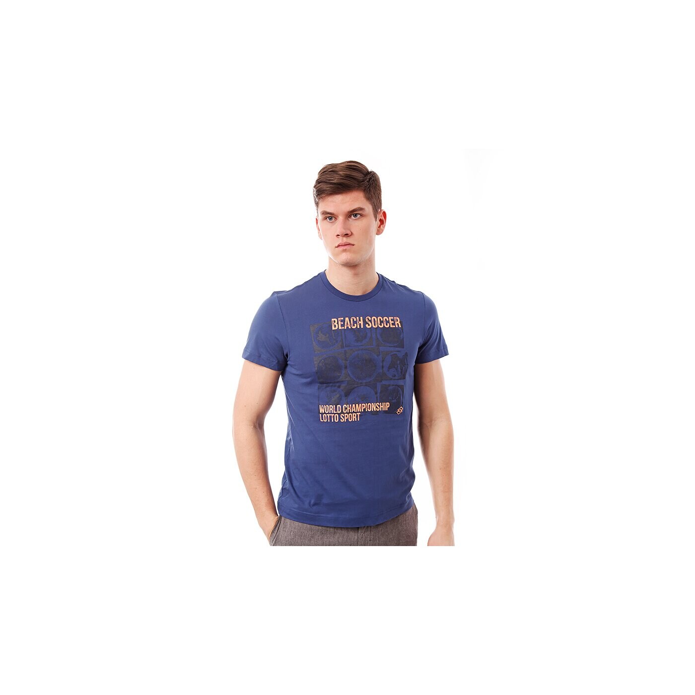 Koszulka męska LOTTO T-SHIRT T-SHIRT FLYNN q9549 kolor granatowy