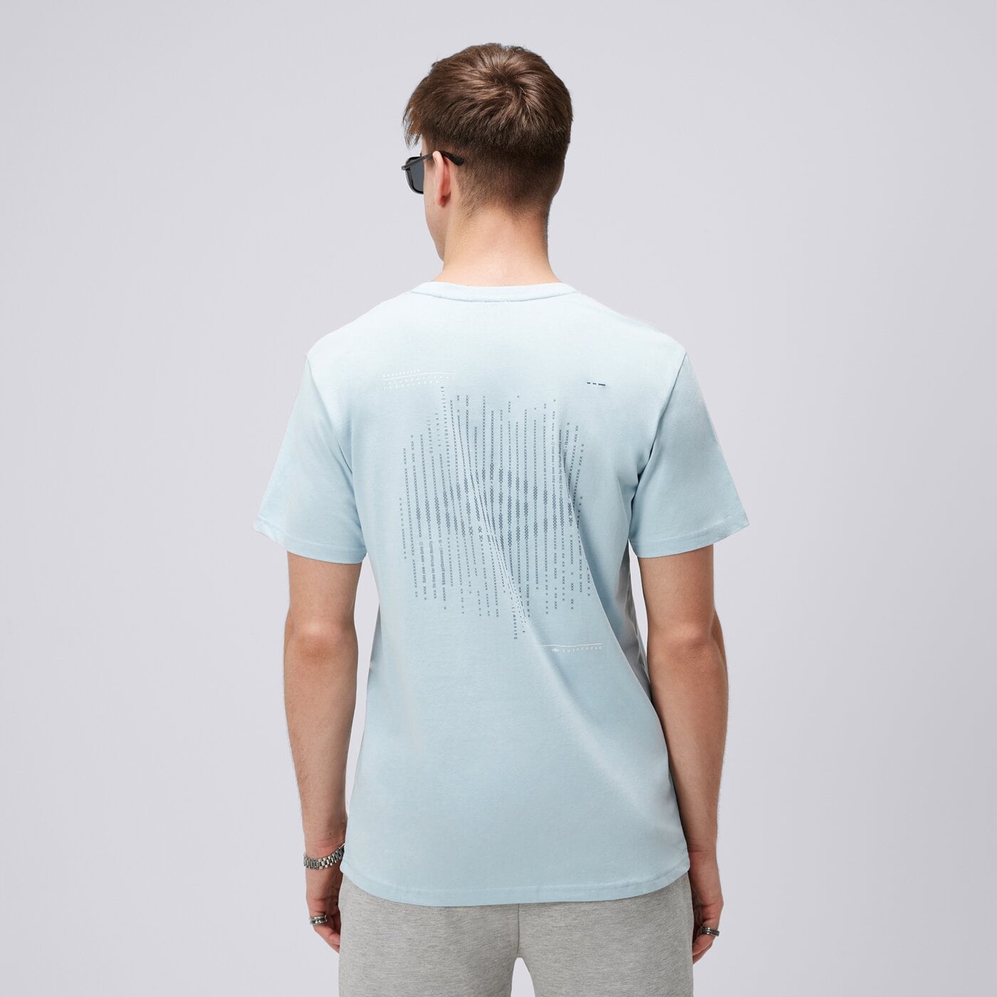 Koszulka męska UMBRO T-SHIRT ESS BACK GRAPHICS ul125tsm02001 kolor niebieski