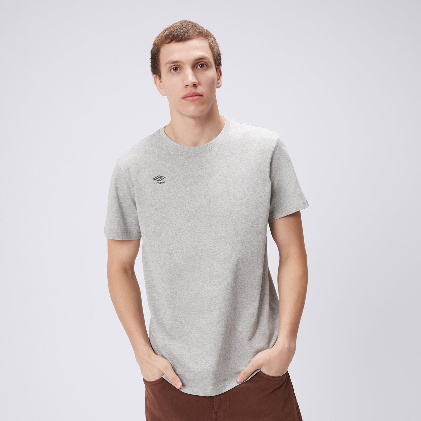 Koszulka męska UMBRO T-SHIRT UMBRO MARLON ul325tsm90003 kolor szary